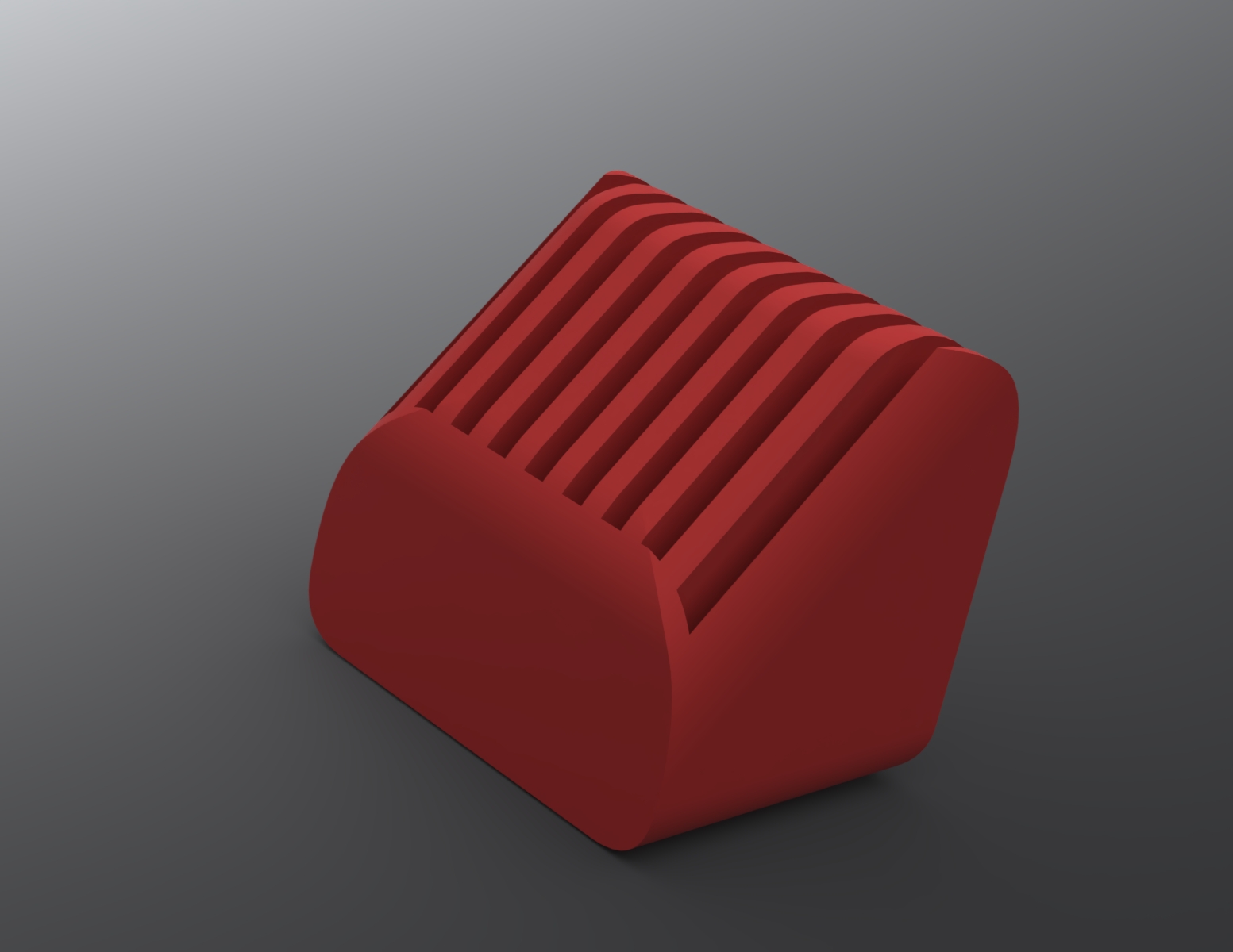 使用 SolidWorks 设计的红色存储卡收纳盒三维渲染图
